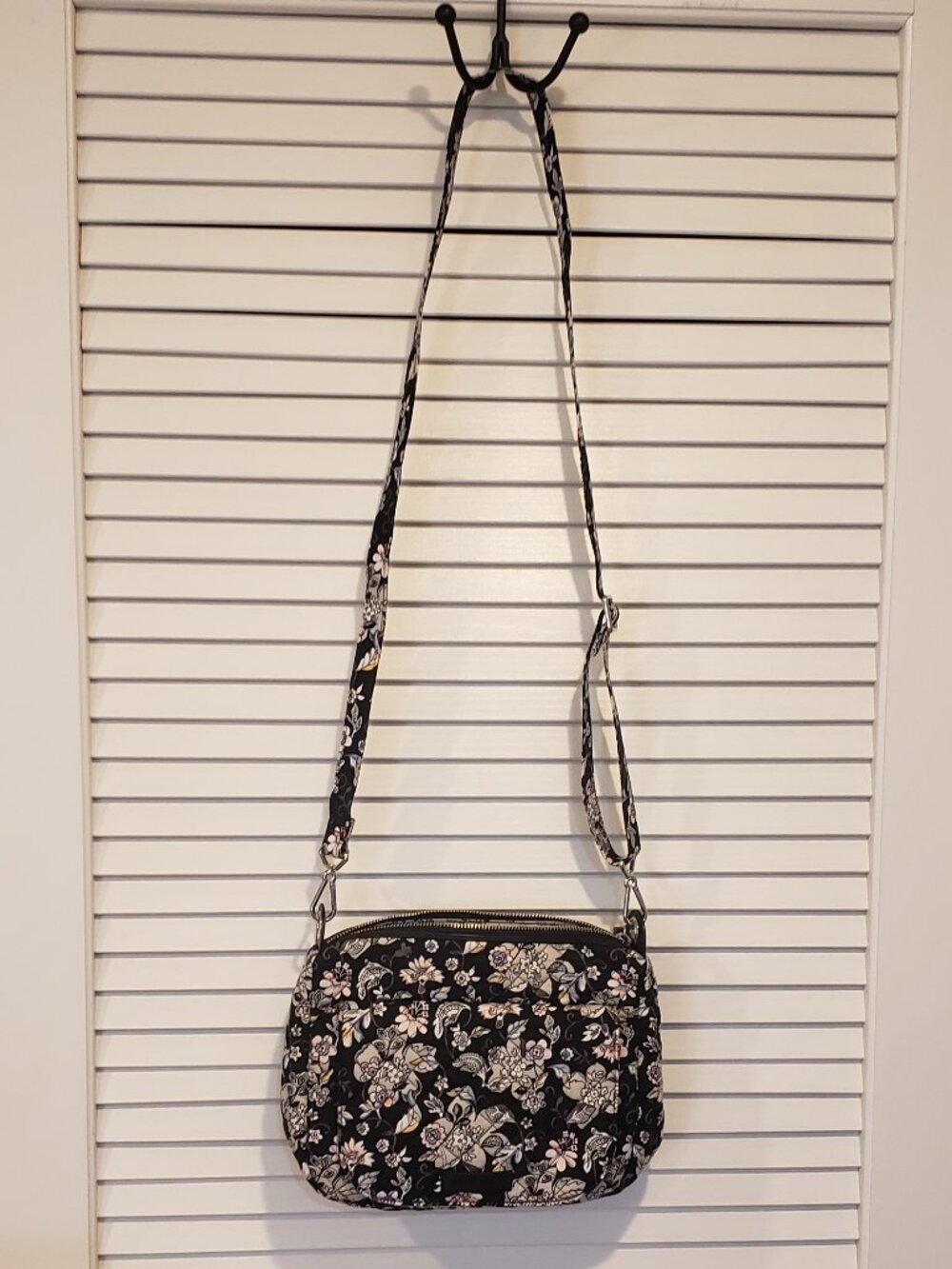 Vera Bradley Holand garden Carson Cotton Shoulder Zippered Crossbody Bag NWOT
